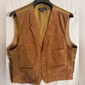 Vintage Golden Bear suede vest